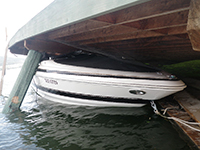 A boat lift from Okanagan Boat Lifts gives you a fighting chance against Mother Nature!